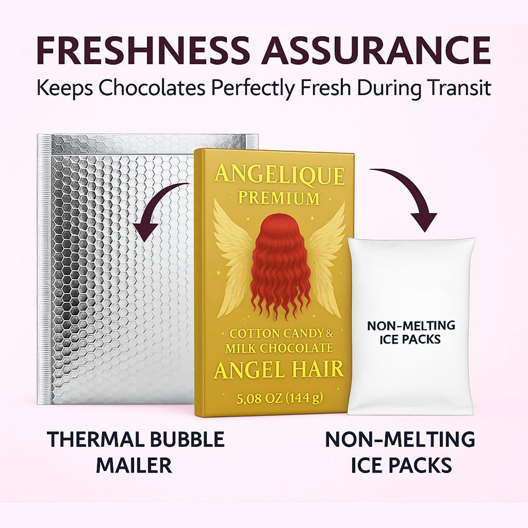 Angel Hair Pomegranate Cotton Candy & Milk Chocolate Bar